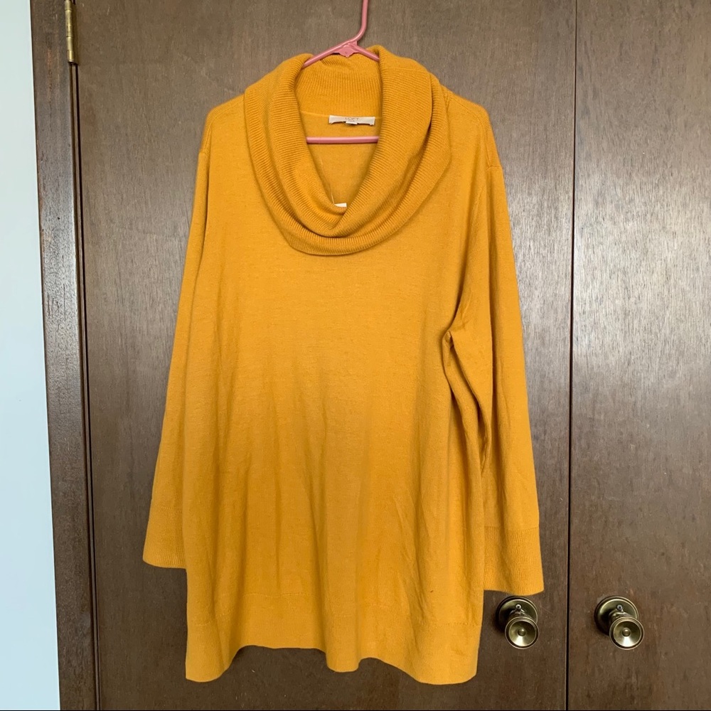 Loft plus mustard sweater